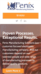 Mobile Screenshot of fenix-mfg.com